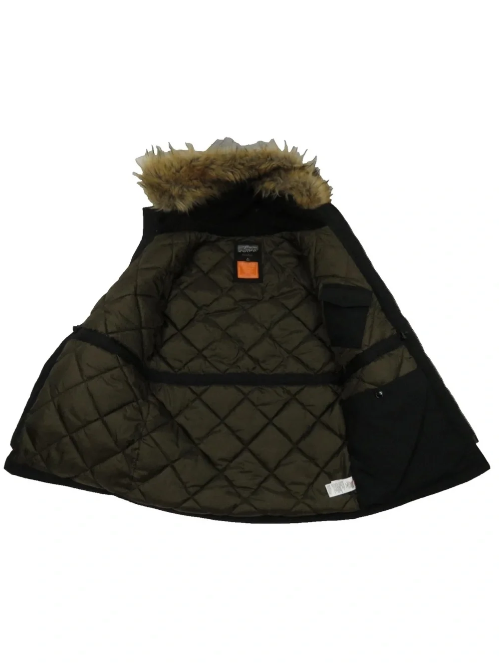 J Crew Nordic Primaloft Faux Fur Hooded Full Zip Button Field Parka Coat Jacket